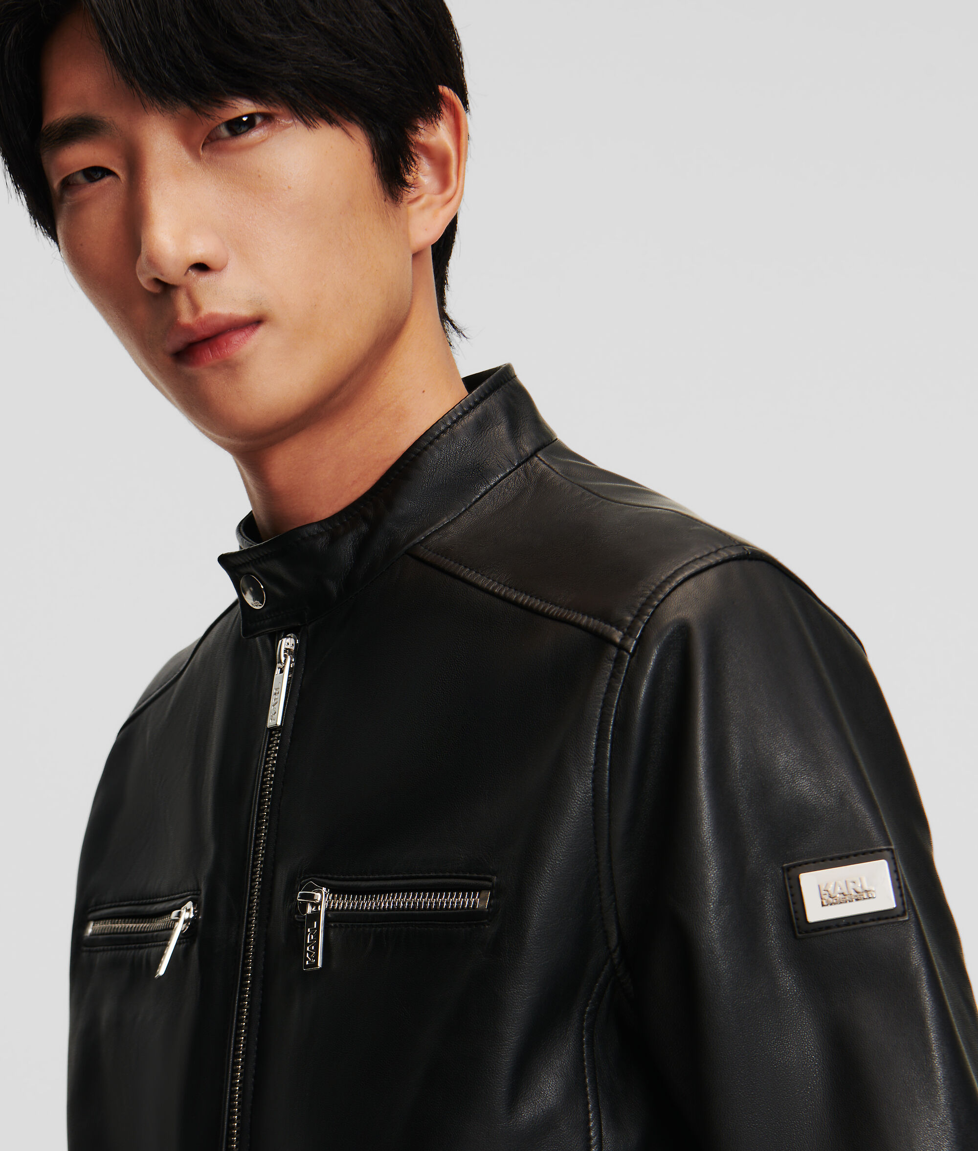 (image for) Well-Designed ZIP-UP LEATHER JACKET